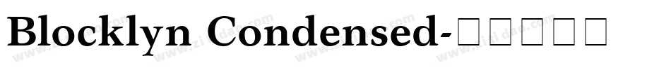 Blocklyn Condensed字体转换